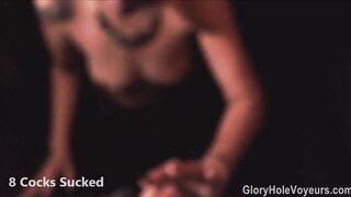 Sultry Asian MILF gets double-teamed by two hung studs in POV glory hole action - 1 image