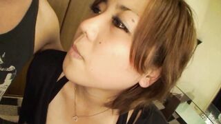 Big-titted Japanese slut takes a rough pounding and a load of jizz on her tits - 1 image