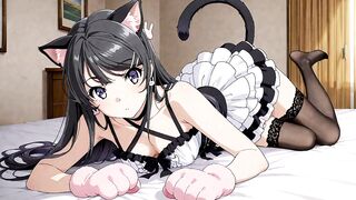 Mai Sakurajima's naughty fantasy: Rascal gets naughty with Santa Claus in uncensored Hentai - Japanese Asian Magazines Anime Cartoon