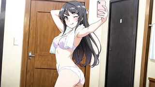 Mai Sakurajima's naughty fantasy: Rascal gets naughty with Santa Claus in uncensored Hentai - Japanese Asian Magazines Anime Cartoon