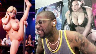 Petite Ebony Slut Bonded Up And Ridden By Machine, Deepthroats Dildo Machine & Takes Cum On Her Slutty Bald - 15 image