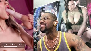 Petite Ebony Slut Bonded Up And Ridden By Machine, Deepthroats Dildo Machine & Takes Cum On Her Slutty Bald
