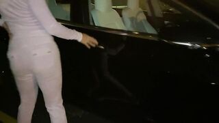 Asian Tinder Slut Rides Cock till Creampie in Backseat of Tesla - 2 image