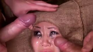 kinky big titted asian milf gets tied, punished and DP - 1 image