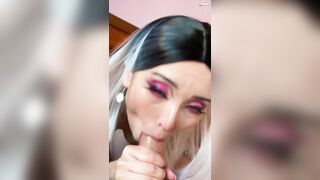 Stepsister can't stop being jealous of a new girl FACIAL CUMSHOT - 5 image