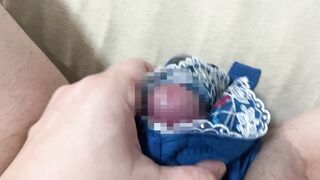 A perverted college boy who loves women's underwear masturbates to a large amount of sperm! - 8 image