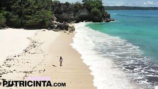 Horny Asian Babe Putri Cinta get fucked on a beach - 4 image