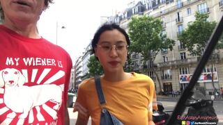 Chinese Asian June Liu Creampie - SpicyGum Fucks American Guy in Paris x Jay Bank Presents - 1 image