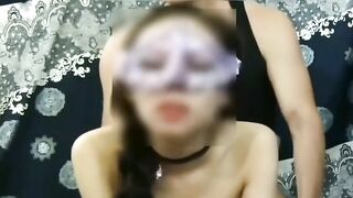 Asian girls jiggle as she is fucked from behind while leaning on table during camshow-bts - 6 image