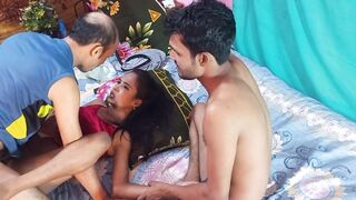 Teen Taissia gets dirty in creampie threesome sex bengali amateur - 4 image