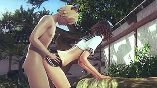 Hentai Uncensored 3d - Mia and Elf Hard sex - Japanese Asian Manga Anime Film Game Porn - 1 image