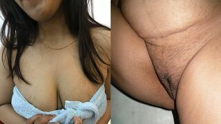 she has revealed her big boobs and her shaved pussy. While one dildo has been inserted into her vaginal hole - 1 image