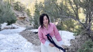 KPop Girl Fucks Actor in Korean Forest K-Drama Sex Scene - 2 image
