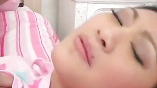 Sexy Evelin Lin Takes Cumshot on Face After She Sucks Cock and Gets Pussy Fucked - 7 image