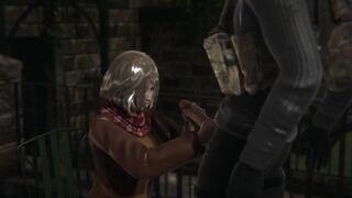 Hentai Resident evil 4 remake Ashley l 3d animation - 3 image
