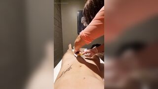 Wax Therapist Massage And Teasing My Cock Gets Me Hard - 10 image